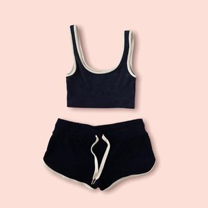 Divided two piece lounge wear set